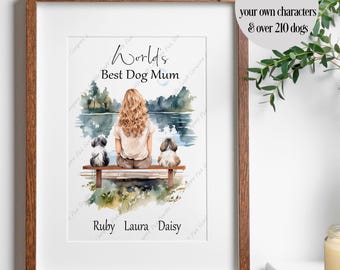 Personalised Print, Pet Print, Pet Portrait, Gift from Dog, Dog Keepsake Print, Dog Lover Gift, Dog Dad Gift, Dog Mum Gift, Dog Owner,