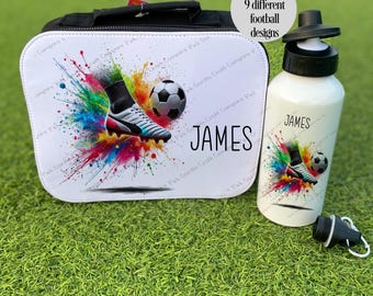 Personalised lunch bag, Football, Football gift, football lunch box, back to school, boys lunch bag, personalised cooler bag, lunch box