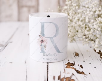 Money Box, Personalised money box, Coin bank, Girls money box, Piggy Bank, Savings Jar, Birthday gift, Milestone Birthday, Gift for her,