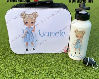 Personalised lunch bag, Girl Lunch Bag, School Lunch Bag, Character Bag, Custom lunch bag, back to school, cooler bag, lunch box, Lunch Bag