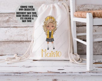 Bolso para niñas, bolso con cordón personalizado, bolso de educación física para niños, bolso infantil, bolso de gimnasio personalizado, bolsa de deporte para niños, bolso escolar para niñas, mochila escolar