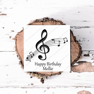 Birthday Card, Musical Card, Musician Birthday, Card for Musician, Music Card, Music Lover Card, Card for him, Music note card, Card for her