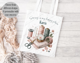 Sewing Bag, Seamstress Gift, Sewist Tote Bag, Sewing Room Decor, Fabric Lover Gift, Gift for Grandma, Dressmaker Gift, Sewing Gift, Sewing