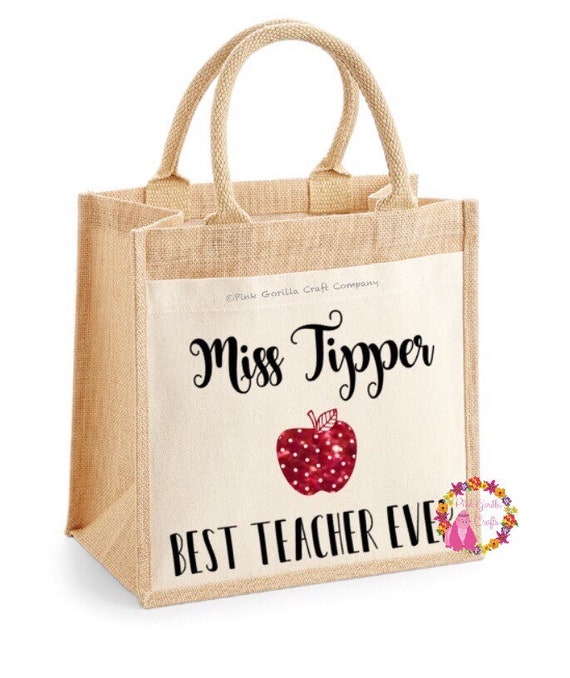 personalised teacher lunch bag