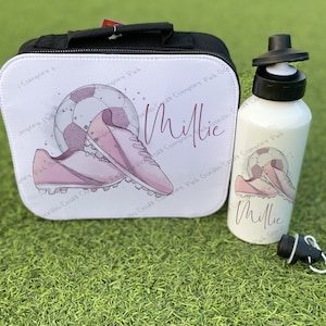 Personalised lunch bag, Football, Girls football, football lunch box, back to school, girls lunch bag, personalised cooler bag, lunch box