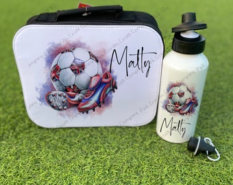 Personalised lunch bag, Football, Football gift, football lunch box, back to school, boys lunch bag, personalised cooler bag, lunch box