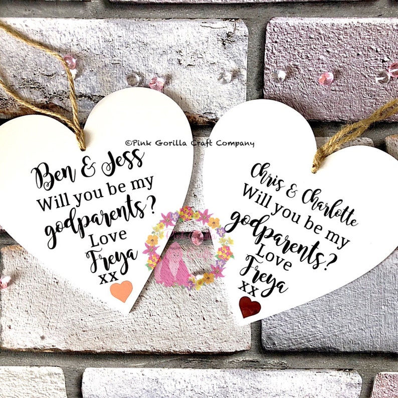 Godparent Plaque Will You Be My Godmother Godparent Gift Etsy UK