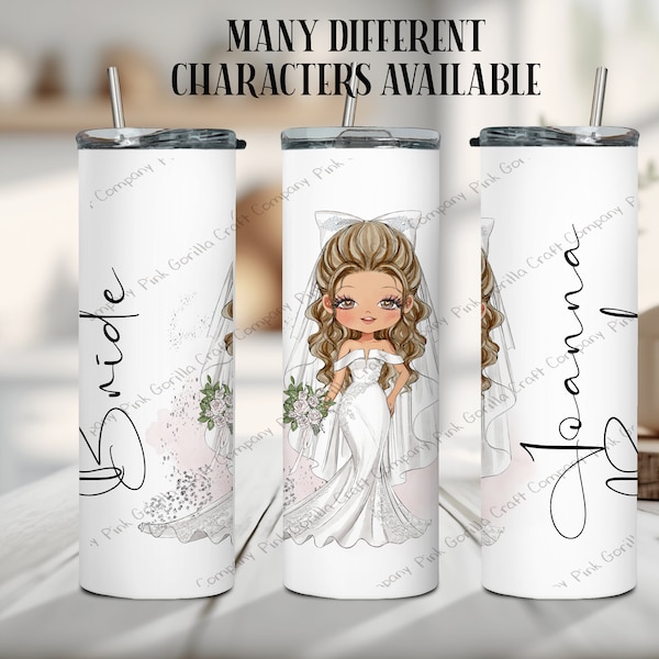 Personalised Tumbler, Tumbler with straw, Steel Tumbler, Gift for her, Gift for Bride, Insulated Tumbler, Travel Mug, Bride Mug, Bride Gift