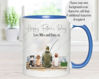 Personalised Mug, Fishing mug, Grandad Mug, Fishing Gift, Fisherman Gift, gift for him, Fishing, Fisherman, Gift for Dad, Gift for Grandad