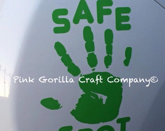 Safe Spot Car Decal, Car Safety Sticker, Car Sticker, Child Car Sign