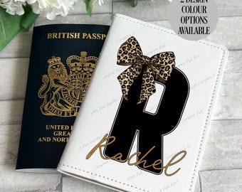 Passport Cover, Passport Holder, Personalised Passport, Luggage Tag, Passport Set, Suitcase Label, Passport Cover for her, Custom Passport