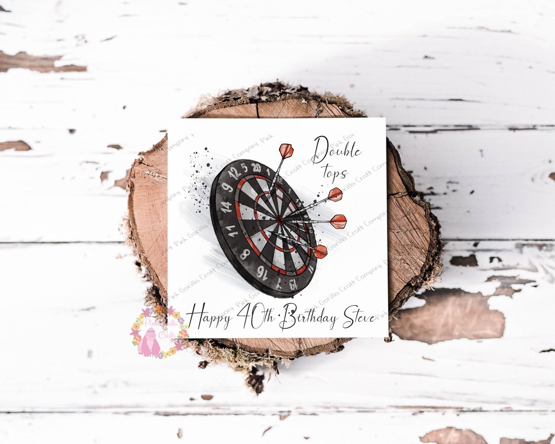 Birthday Card Darts Greeting Card Darts Birthday Darts for Etsy