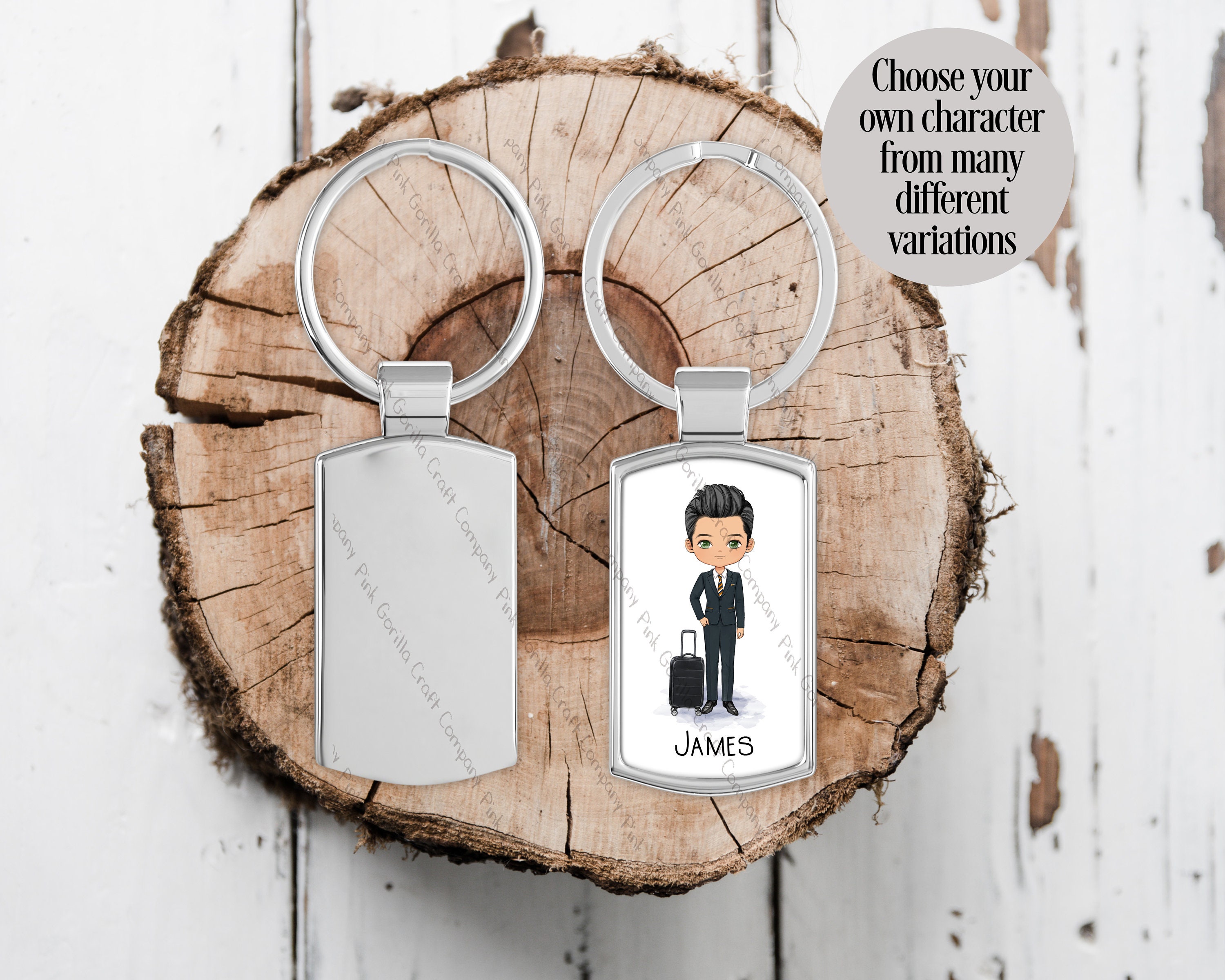 Pilot Crew Gift 5-Pack Remove Before Flight Keychains - Double Sided Embroidered Aviation Tags Graduation Gift Idea - Foto 13