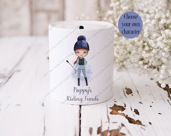 Horse Money Box, Personalised money box, Coin bank, Horse money box, Piggy Bank, Savings Jar, Horse Gift, Horse Funds, Horse Trainer Gift