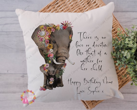 Elephant Cushion, Elephant Pillow, Girl Elephant, Elephant Gift