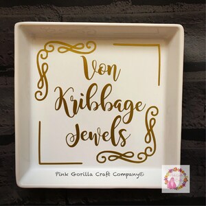 Personalised ring dish for him or her image 8