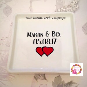 Personalised ring dish for him or her image 3