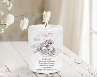 Personalised Ceramic Candle, Baby Memorial, Memorial Tealight Holder, Ceramic Tealight Holder, Baby Loss, Remembrance Candle, Sympathy Gift