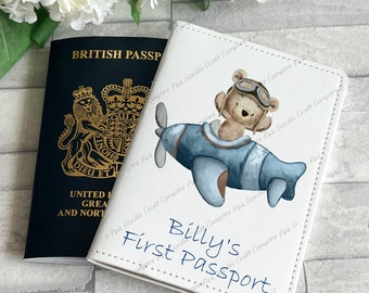 Passport Cover, Passport Holder, Personalised Passport, Luggage Tag, Passport Set, Suitcase Label, My First Passport, Child Passport,