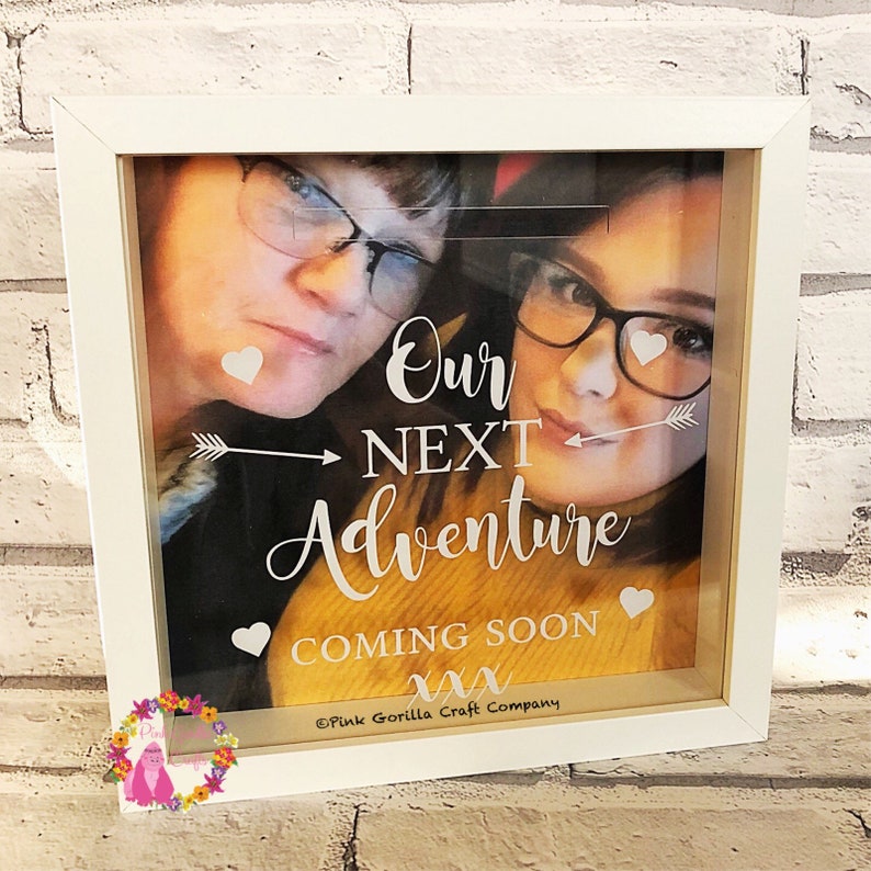 Personalised Money Box Frame Honeymoon Fund Frame Wedding Etsy UK