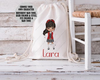 Bolso para niñas, bolso con cordón personalizado, bolso de educación física para niños, bolso infantil, bolso de gimnasio personalizado, bolsa de deporte para niños, bolso escolar para niñas, mochila escolar