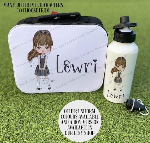 Personalised lunch bag, School Girl Lunch Bag, School Lunch Bag, Character Bag, Custom lunch bag, back to school, lunch box, Lunch Bag