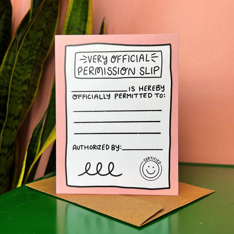 Lock Slip Card Slip - Etsy