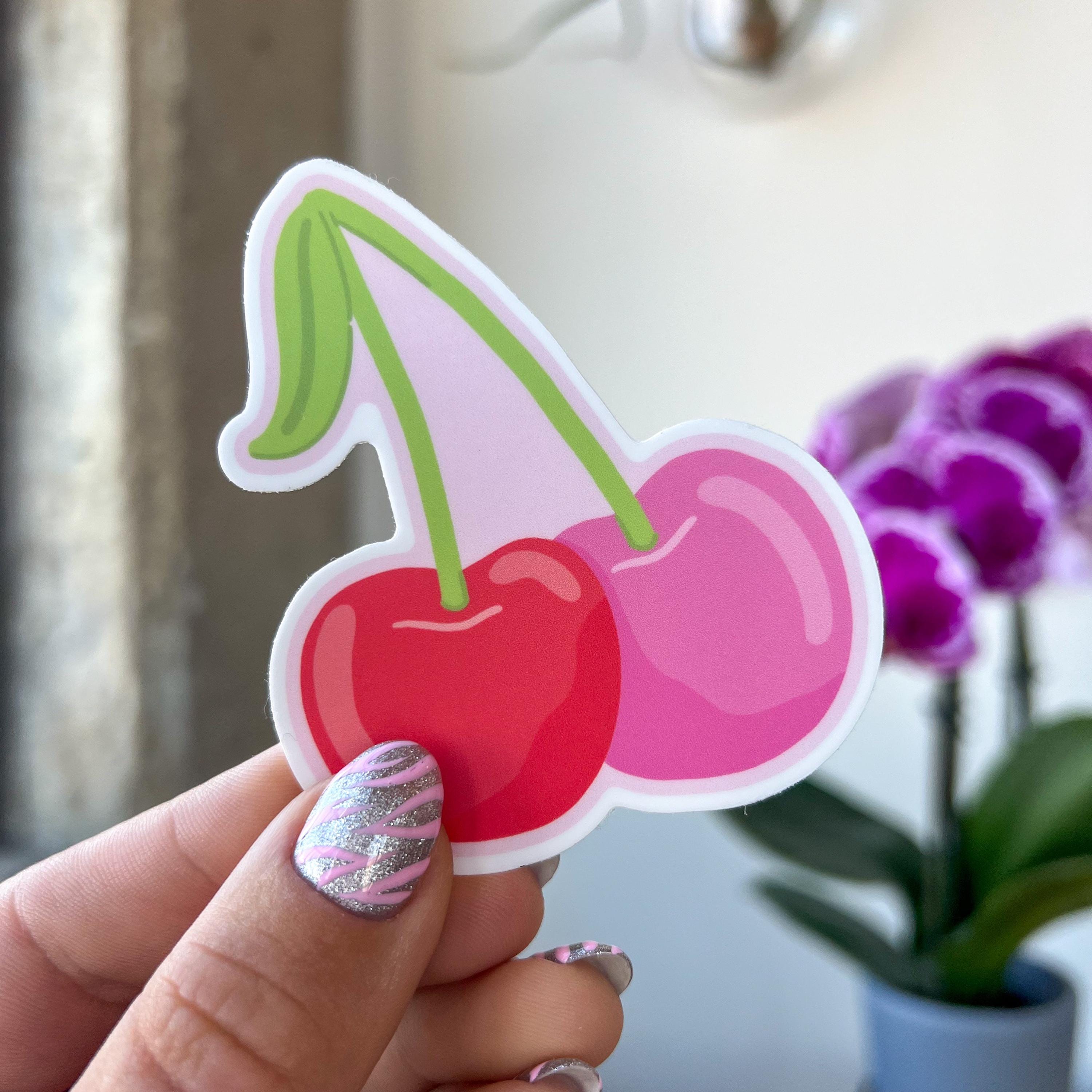 Cherry Sticker - Etsy