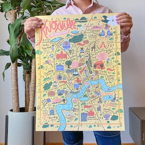 Knoxville Color Map - Print - 18&quot;x24&quot;