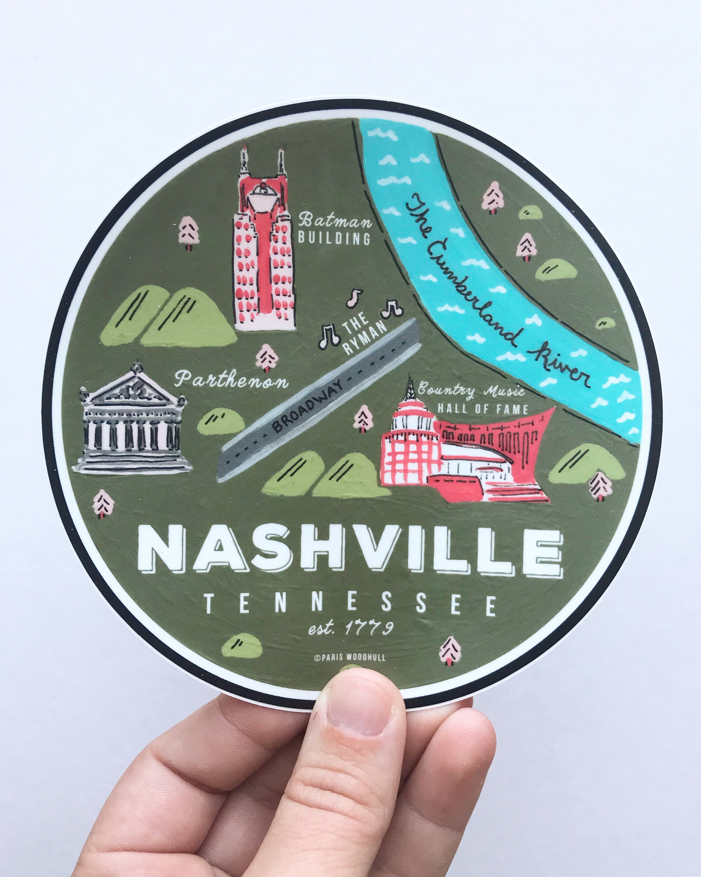 Nashville Sticker Etsy