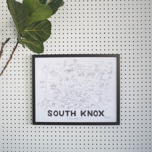 South Knoxville Map - Print - 16x20&quot;