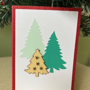 Tarjeta del árbol de Navidad