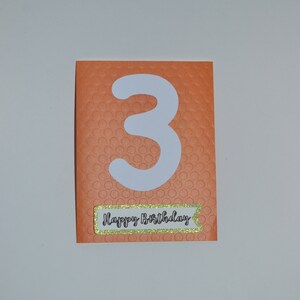 3e carte d'anniversaire