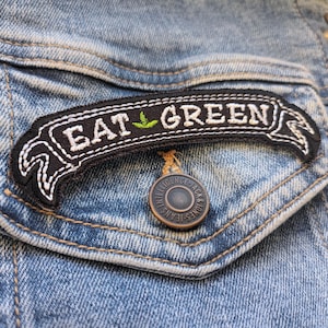 Ät grönt punkrock alternativ veganskt strykbandstygn