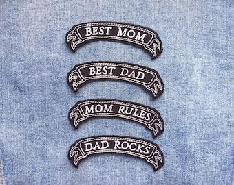 Punk Rock Family Iron On Patch: Custom Embroidered Ribbon