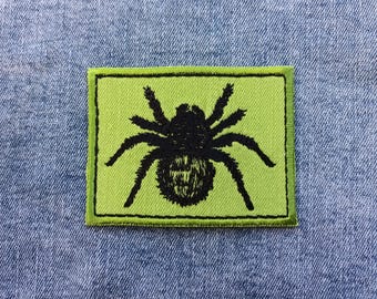 Parche bordado de araña tarántula con diseño punk rock alternativo para chaqueta (para planchar)