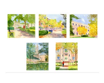 Independent Artist's Impressions of Penn State Campus. Note Cards and Giclée Prints.