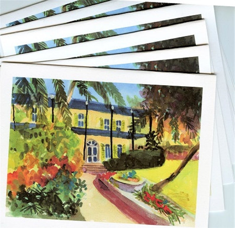 Key West-Hemingway House. Giclée Prints and Note Cards with Envelopes. imagen 2