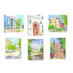 Note Cards of the Yale University Campus-New Haven, CT. Giclée Prints and Collages Available.