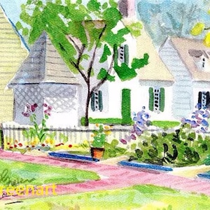 Williamsburg Watercolor Prints-George Reid Well. 8.5x11 inches. Edition Limited to 25. Signed.
