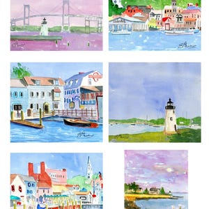 Newport, RI Note Cards with Envelopes. Giclée Prints and Collages Available