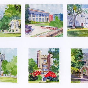 Duke University Note Cards with Envelopes. Giclée Prints and Collages Available.