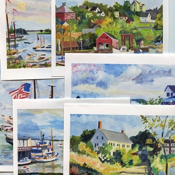 Maine Coast Note Cards with Envelopes (Series 1). Giclée Prints Available.