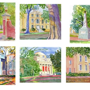 USC (University of South Carolina)Horseshoe Note Cards with Envelopes. Gicleé Prints and Collages Available.