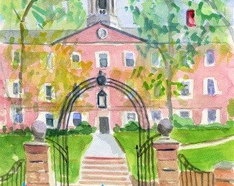 Rutgers-Queens College Note Cards with Envelopes. Giclée Prints Available.