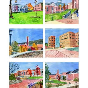 Appalachian State University (App State) Note Cards with Envelopes. Giclée Prints and Collage Available.