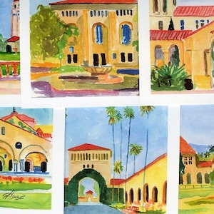 Stanford University Note Cards with Envelopes. Giclée Prints Available.