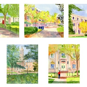 Penn State Watercolor Note Cards with Envelopes - PSU Giclée Prints