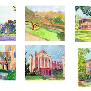 Randolph University (formerly RMWC) Note Cards with Envelopes.6 Cards, Blank Inside, Description on Back. Giclée Prints Available.
