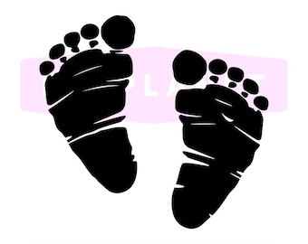 Download Baby footprint svg | Etsy